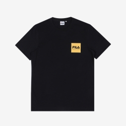 Fila Box Logo - Miesten Poolopaita - Keltainen | FI-88049